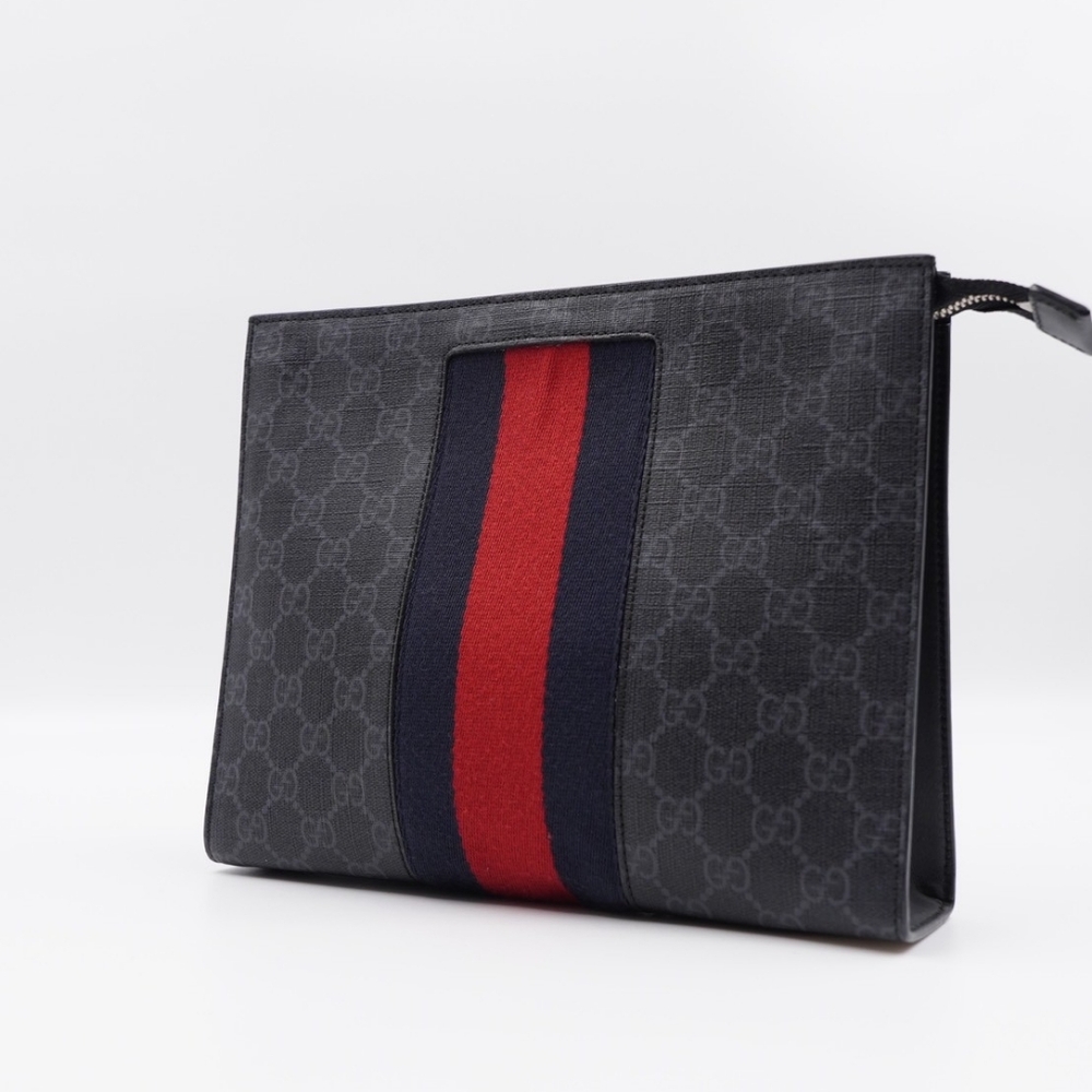 CB22 ❤️ Gucci GG Supreme Clutch Bag - Picture 2 of 12